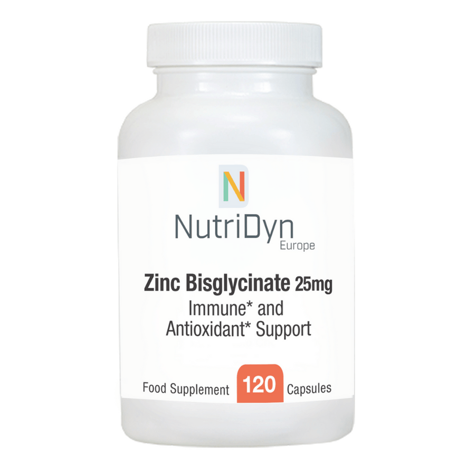 NutriDyn Zinc Bisglycinate 25mg 120 Caps- Lillys Pharmacy and Health Store
