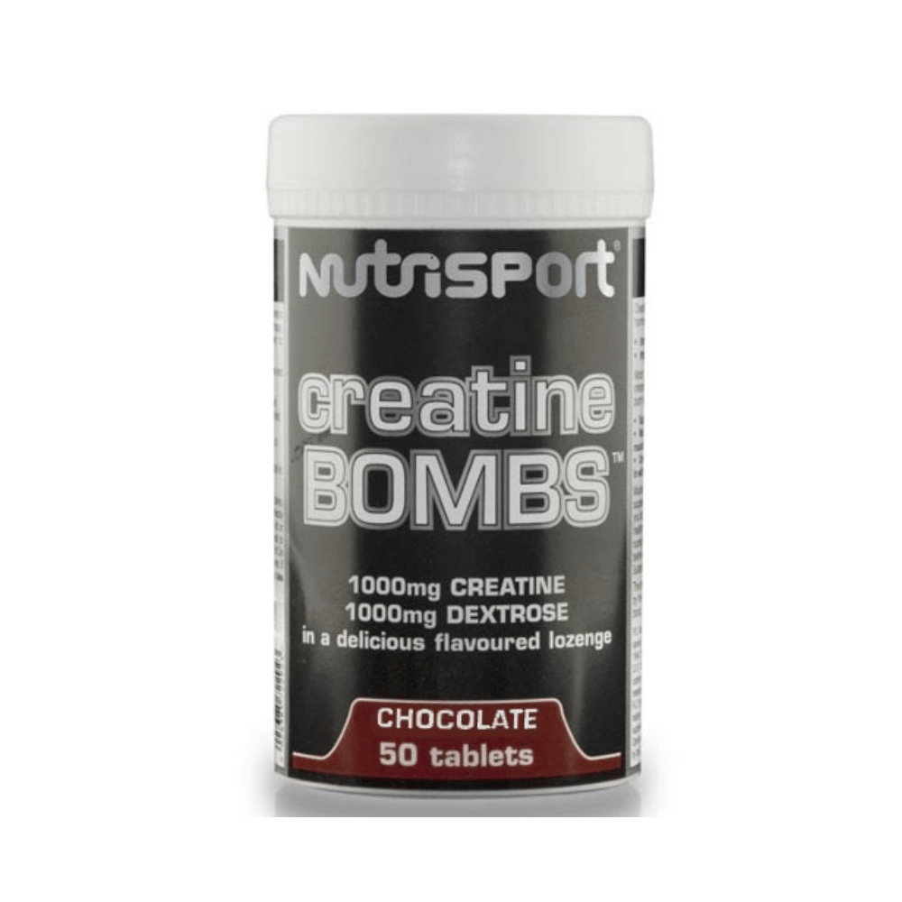 NutriSport Creatine Bombs Chocolate 50 Tablets- Lillys Pharmacy and Health Store