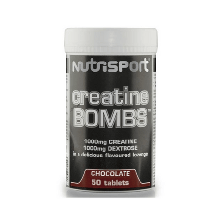 NutriSport Creatine Bombs Chocolate 50 Tablets- Lillys Pharmacy and Health Store