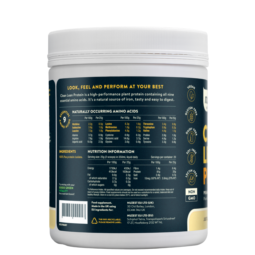 Nuzest Clean Lean Protein Just Natural - 500g- Lillys Pharmacy and Health Store