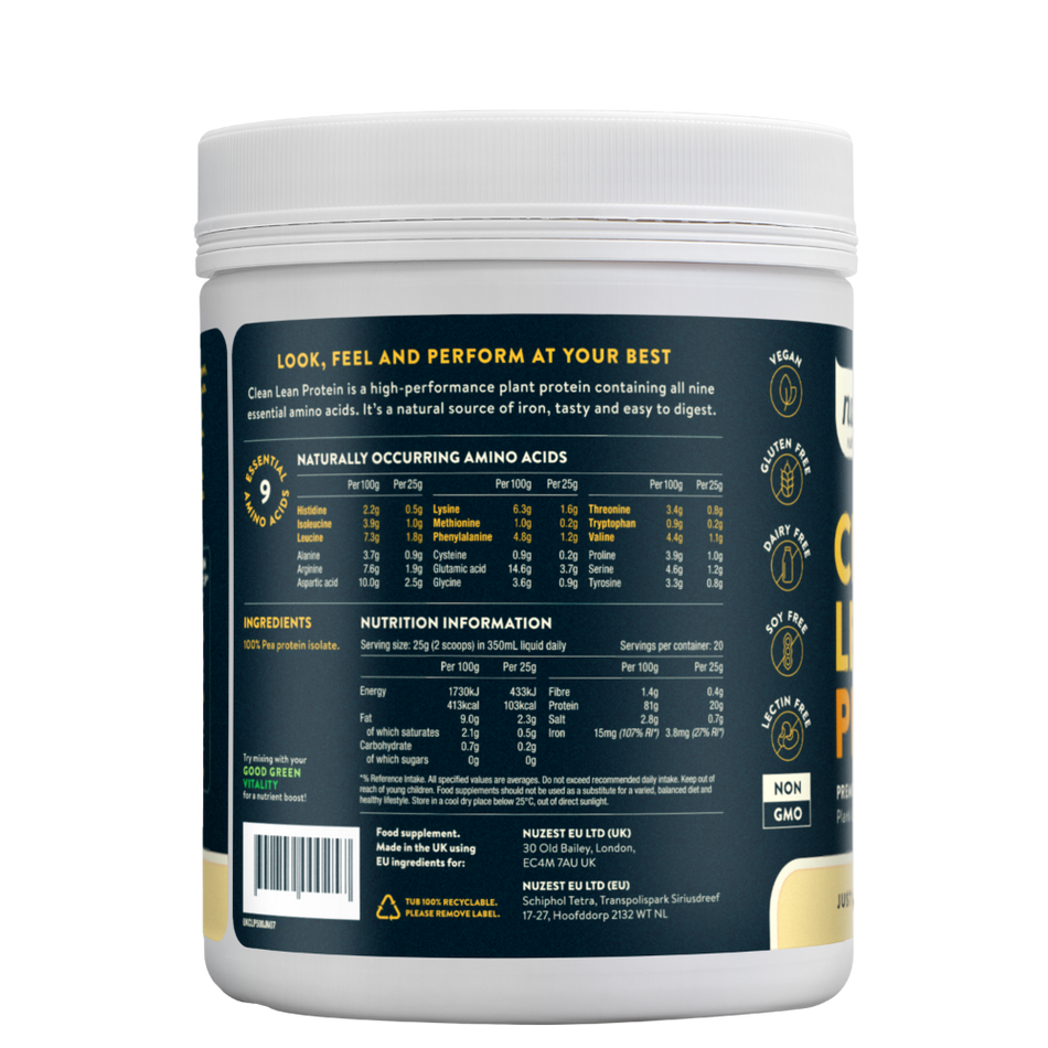 Nuzest Clean Lean Protein Just Natural - 500g- Lillys Pharmacy and Health Store