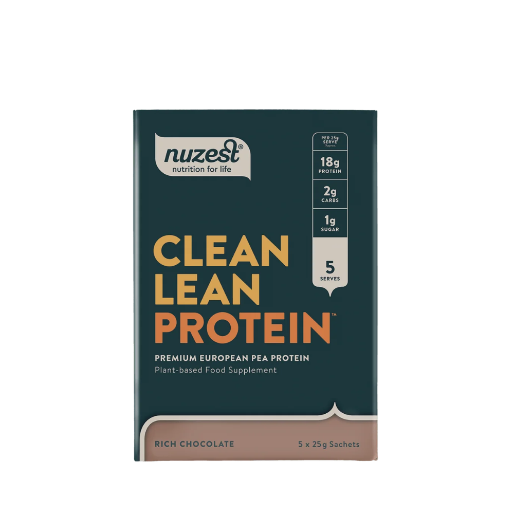 Nuzest Clean Lean Protein Rich Chocolate Sachets 5x25g- Lillys Pharmacy and Health Store