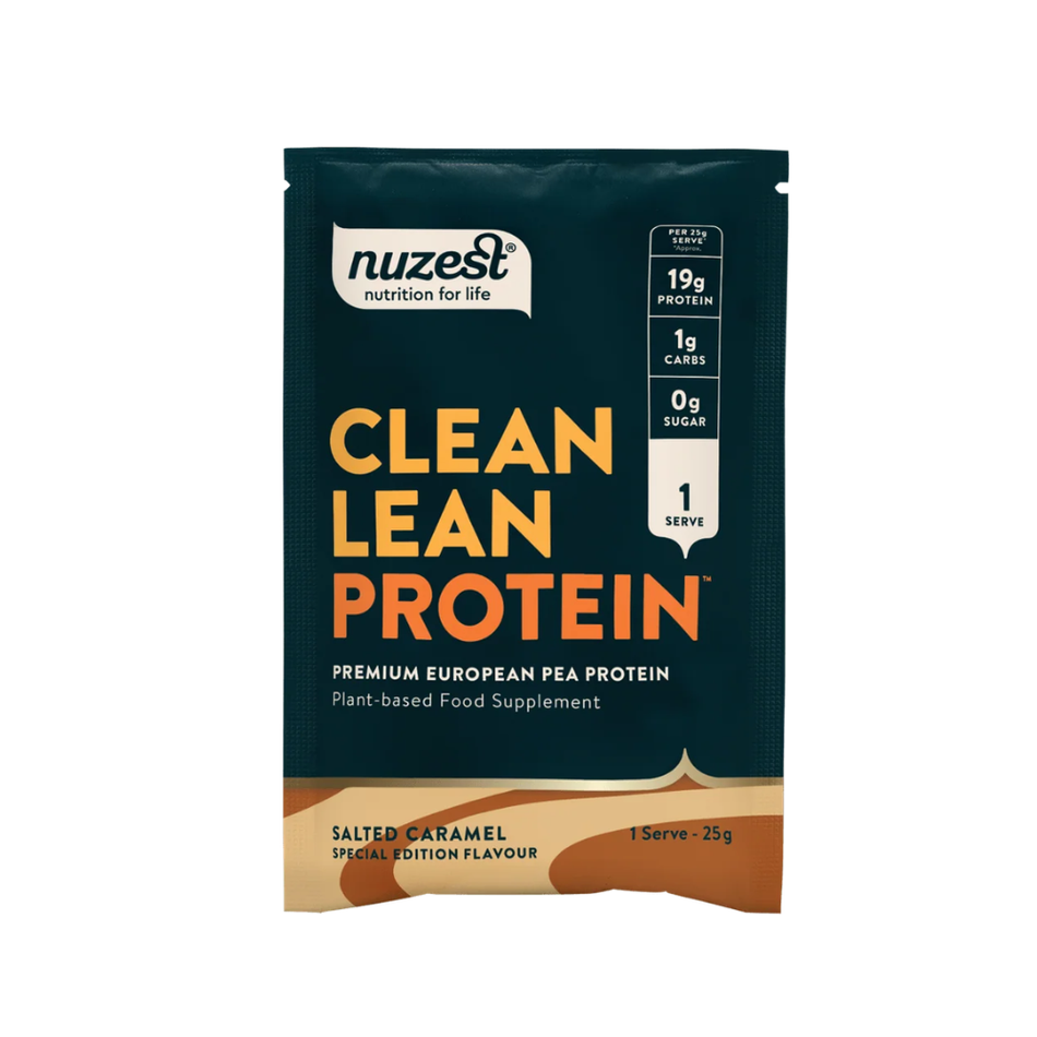Nuzest Clean Lean Protein Salted Caramel Sachet 25g- Lillys Pharmacy and Health Store