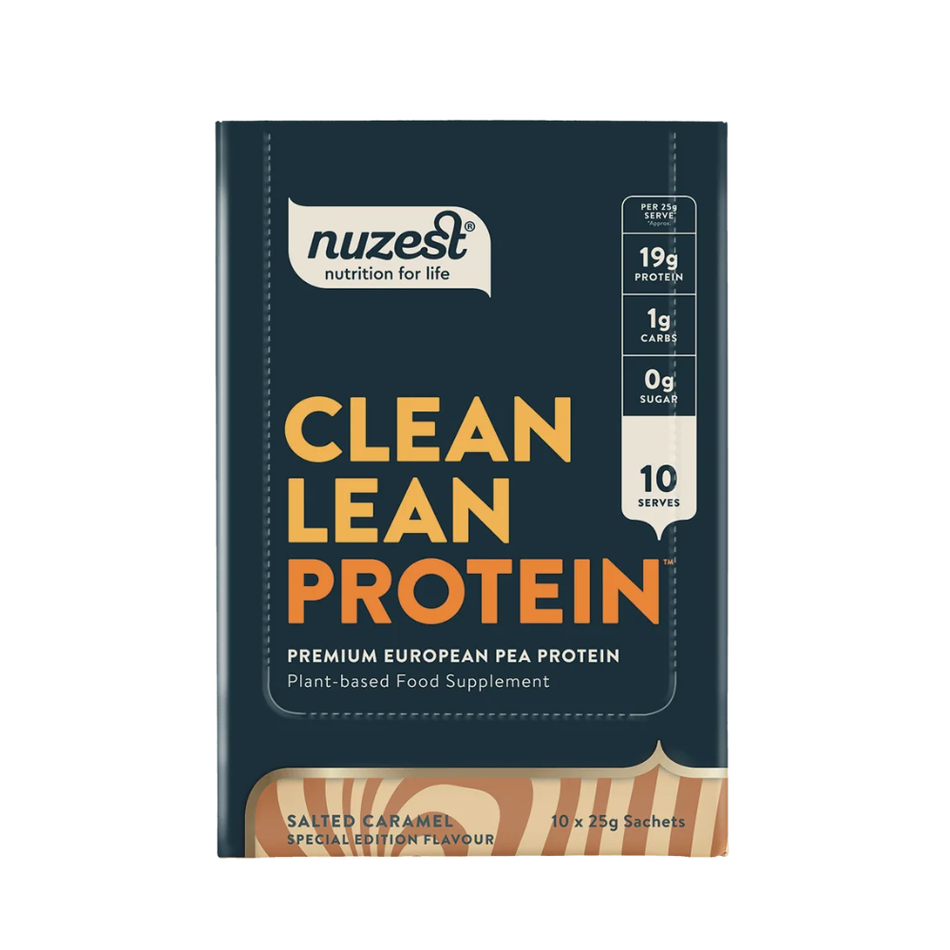 Nuzest Clean Lean Protein Salted Caramel Sachets 10x25g- Lillys Pharmacy and Health Store