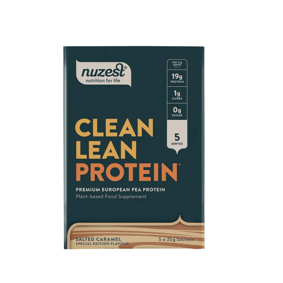 Nuzest Clean Lean Protein Salted Caramel Sachets 5x25g- Lillys Pharmacy and Health Store