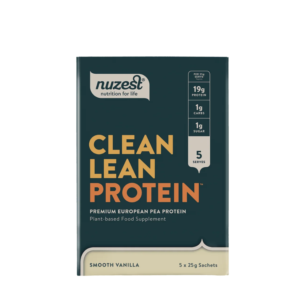 Nuzest Clean Lean Protein Smooth Vanilla Sachets 5x25g- Lillys Pharmacy and Health Store