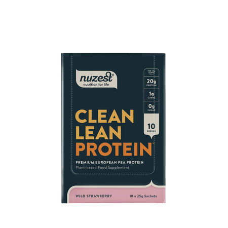 Nuzest Clean Lean Protein Wild Strawberry Sachets 10x25g- Lillys Pharmacy and Health Store