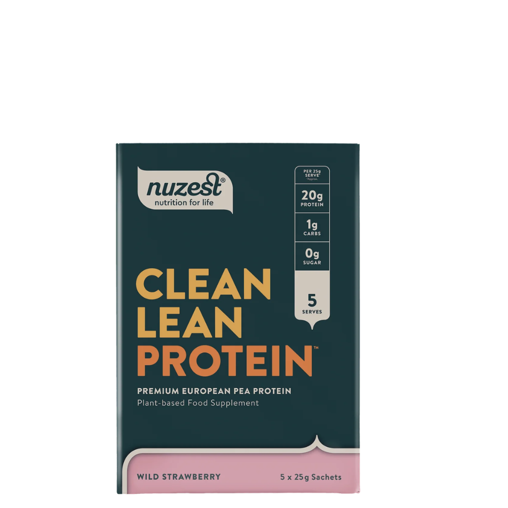 Nuzest Clean Lean Protein Wild Strawberry Sachets 5x25g- Lillys Pharmacy and Health Store