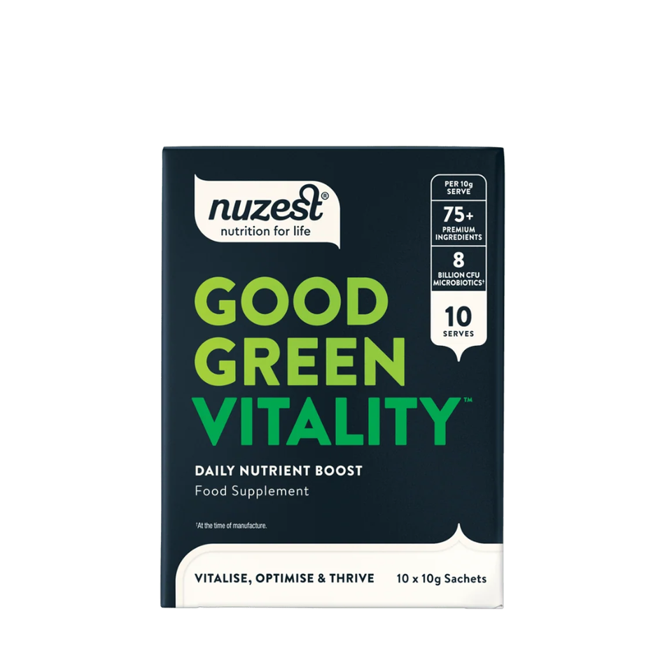 Nuzest Good Green Vitality Sachets 10x10g- Lillys Pharmacy and Health Store