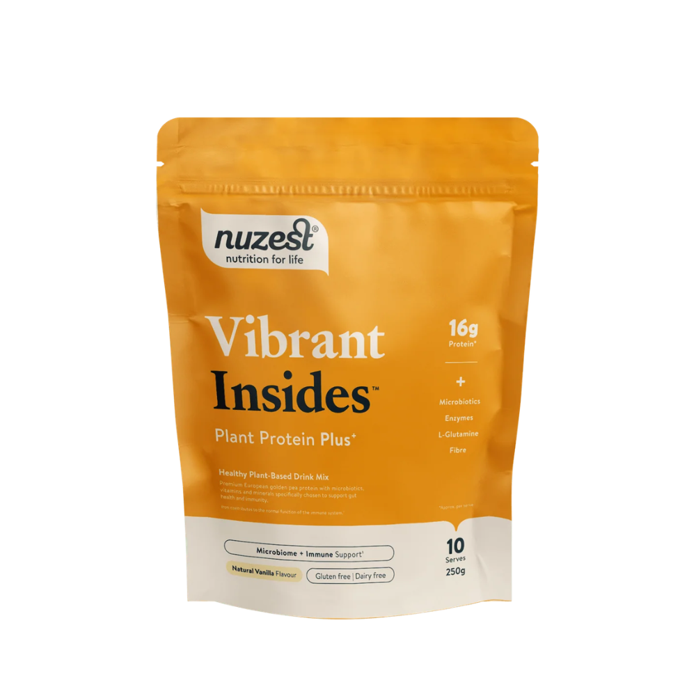 Nuzest Vibrant Insides Plant Protein Plus Vanilla - 250g- Lillys Pharmacy and Health Store
