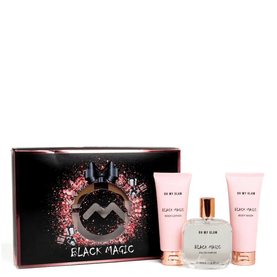 Oh My Glam Black Magic 100ml 3pc Gift Set 100ml Edp Spr, 100ml Body Wash, 100ml Body Lotion- Lillys Pharmacy and Health Store