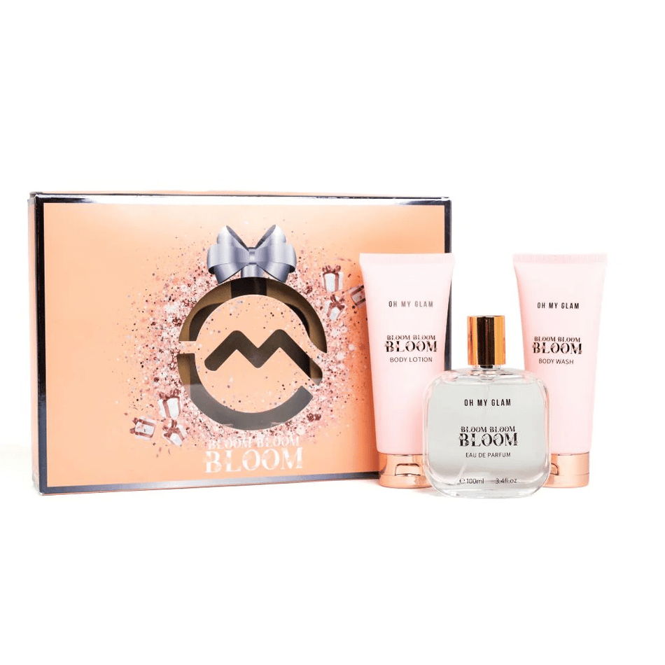 Oh My Glam Bloom Bloom Bloom 100ml 3pc Gift Set 100ml Edp Spr, 100ml Body Wash, 100ml Body Lotion- Lillys Pharmacy and Health Store