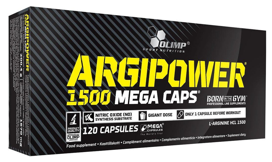 Olimp Nutrition Argi Power 1500, Mega Caps 120 caps- Lillys Pharmacy and Health Store