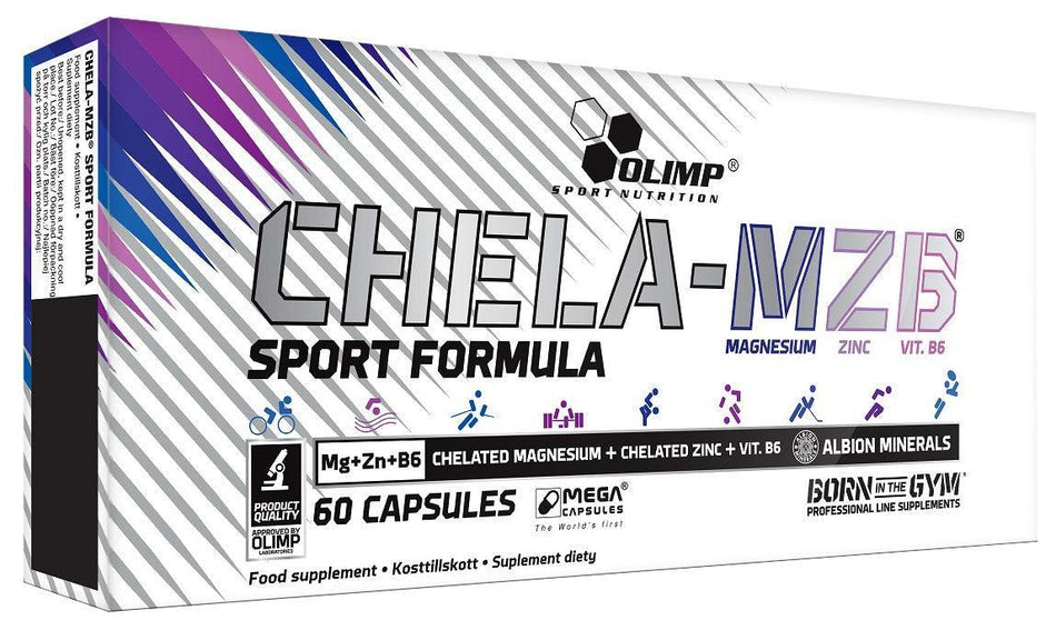 Olimp Nutrition Chela MZB, Sport Formula 60 mega caps- Lillys Pharmacy and Health Store