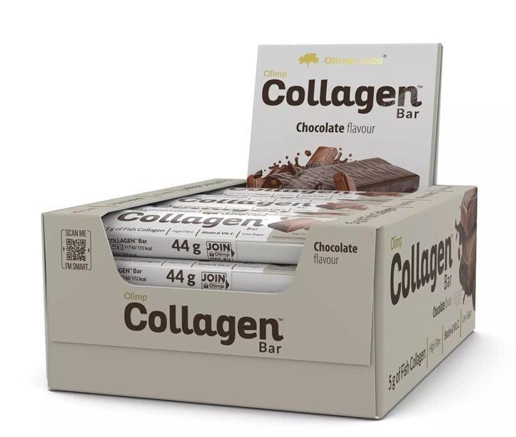Olimp Nutrition Collagen Bar, Chocolate (EAN 5901330094019) 25 x 44g- Lillys Pharmacy and Health Store