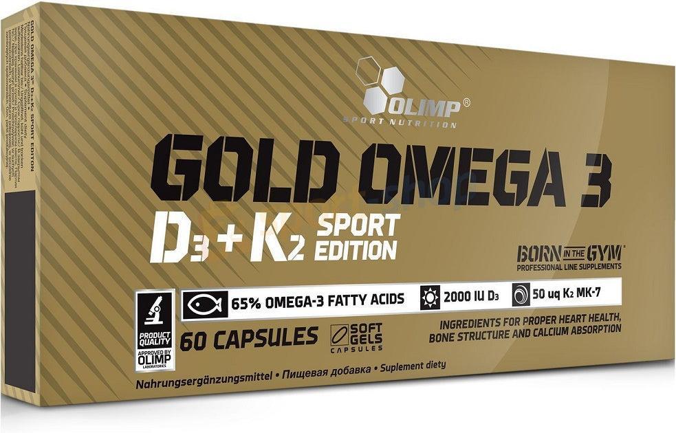 Olimp Nutrition Gold Omega 3 D3 + K2 Sport Edition 60 caps- Lillys Pharmacy and Health Store