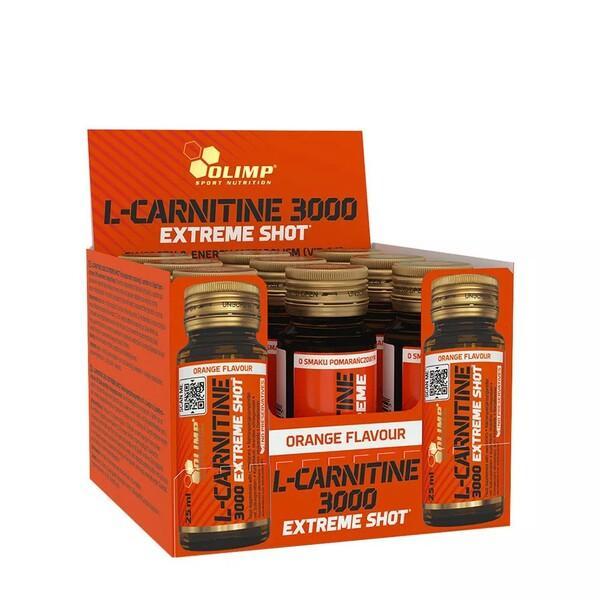 Olimp Nutrition LCarnitine 3000 Extreme Shot, Orange 9 x 25 ml- Lillys Pharmacy and Health Store