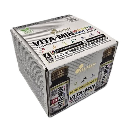 Olimp Nutrition Vita-Min Multiple Sport Shot, Citrus Punch - 9 x 25 ml. - Lilly's Pharmacy