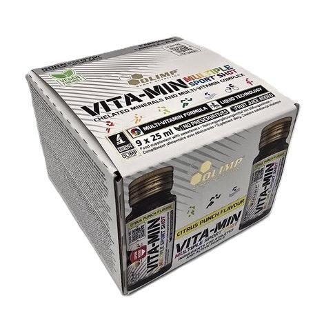 Olimp Nutrition Vita-Min Multiple Sport Shot, Citrus Punch - 9 x 25 ml. - Lilly's Pharmacy