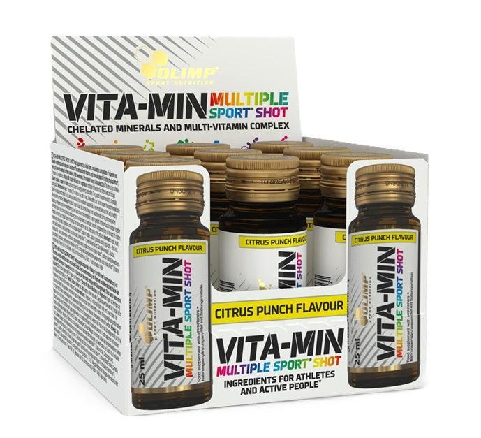 Olimp Nutrition VitaMin Multiple Sport Shot, Citrus Punch 9 x 25 ml- Lillys Pharmacy and Health Store