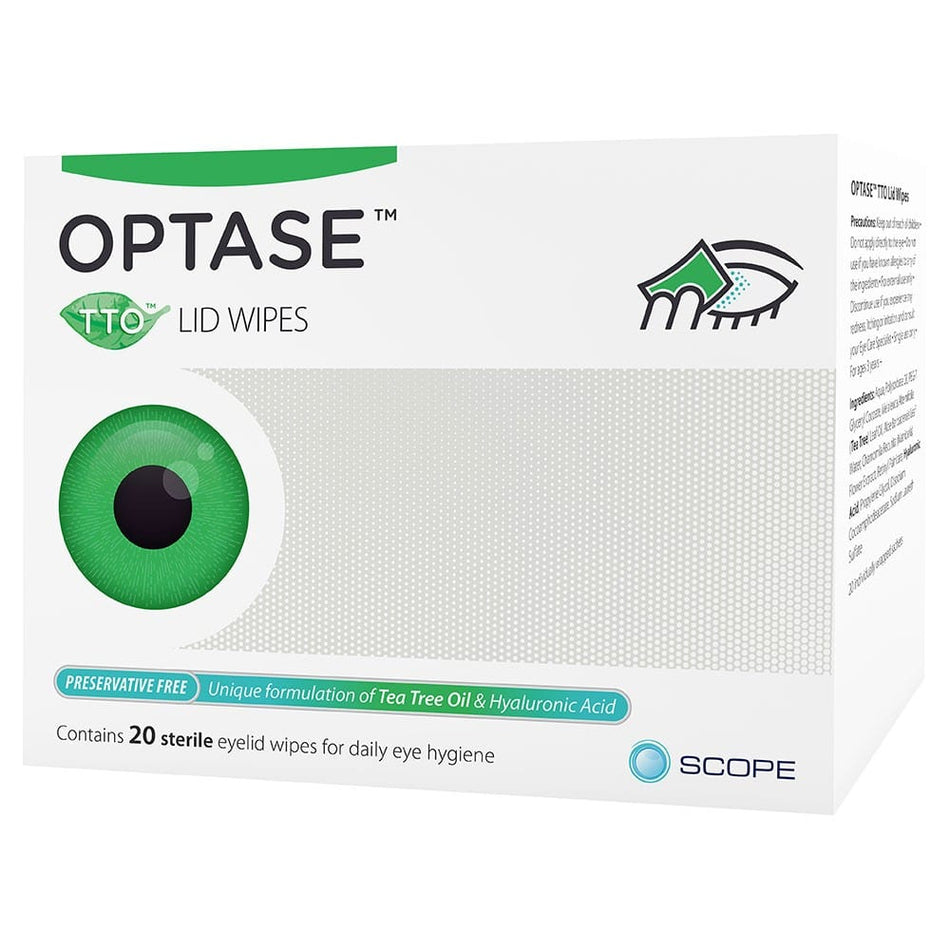 Optase Tea Tree Oil Lid Wipes  
