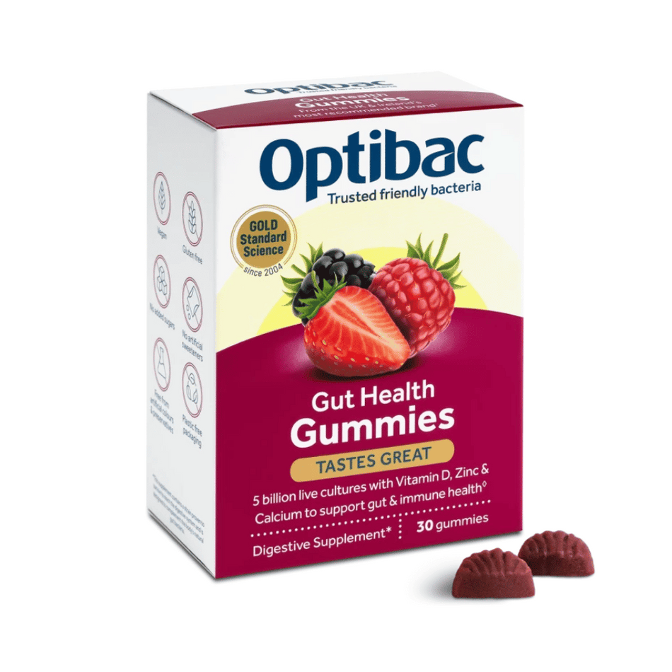 Optibac Gut Health Gummies Probiotics 30 gummies- Lillys Pharmacy and Health Store