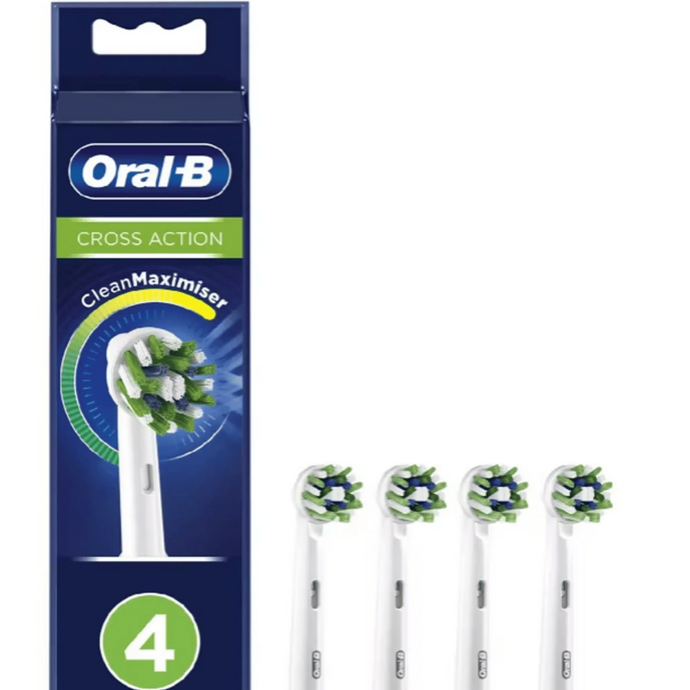 Oral B Cross Action Toothbrush Refill Heads 4 Pack