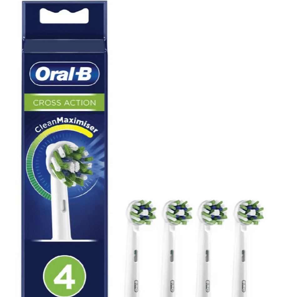 Oral B Cross Action Toothbrush Refill Heads 4 Pack
