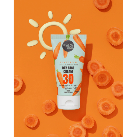 Organic Shop Day Face Cream 30 SPF Normal to Dry 50ml- Lillys Pharmacy and Health Store