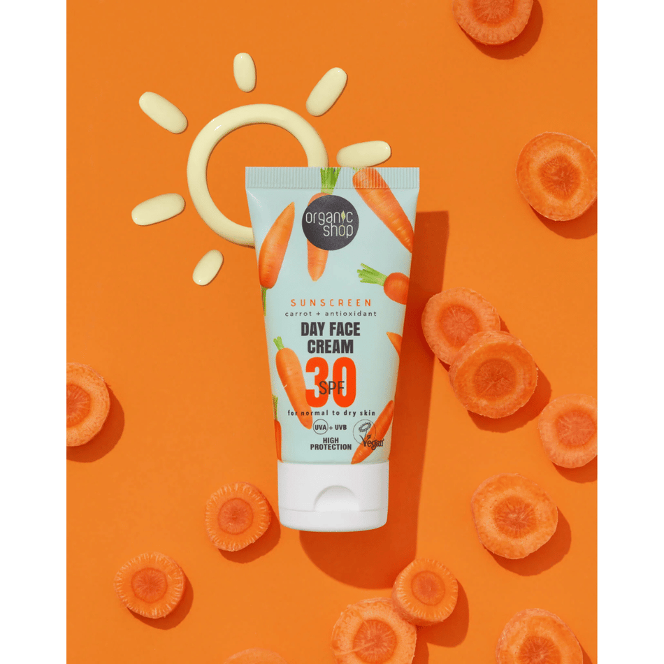 Organic Shop Day Face Cream 30 SPF Normal to Dry 50ml- Lillys Pharmacy and Health Store