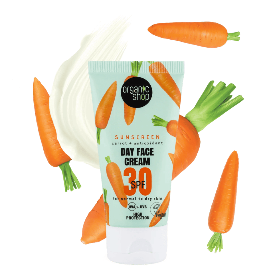 Organic Shop Day Face Cream 30 SPF Normal to Dry 50ml- Lillys Pharmacy and Health Store