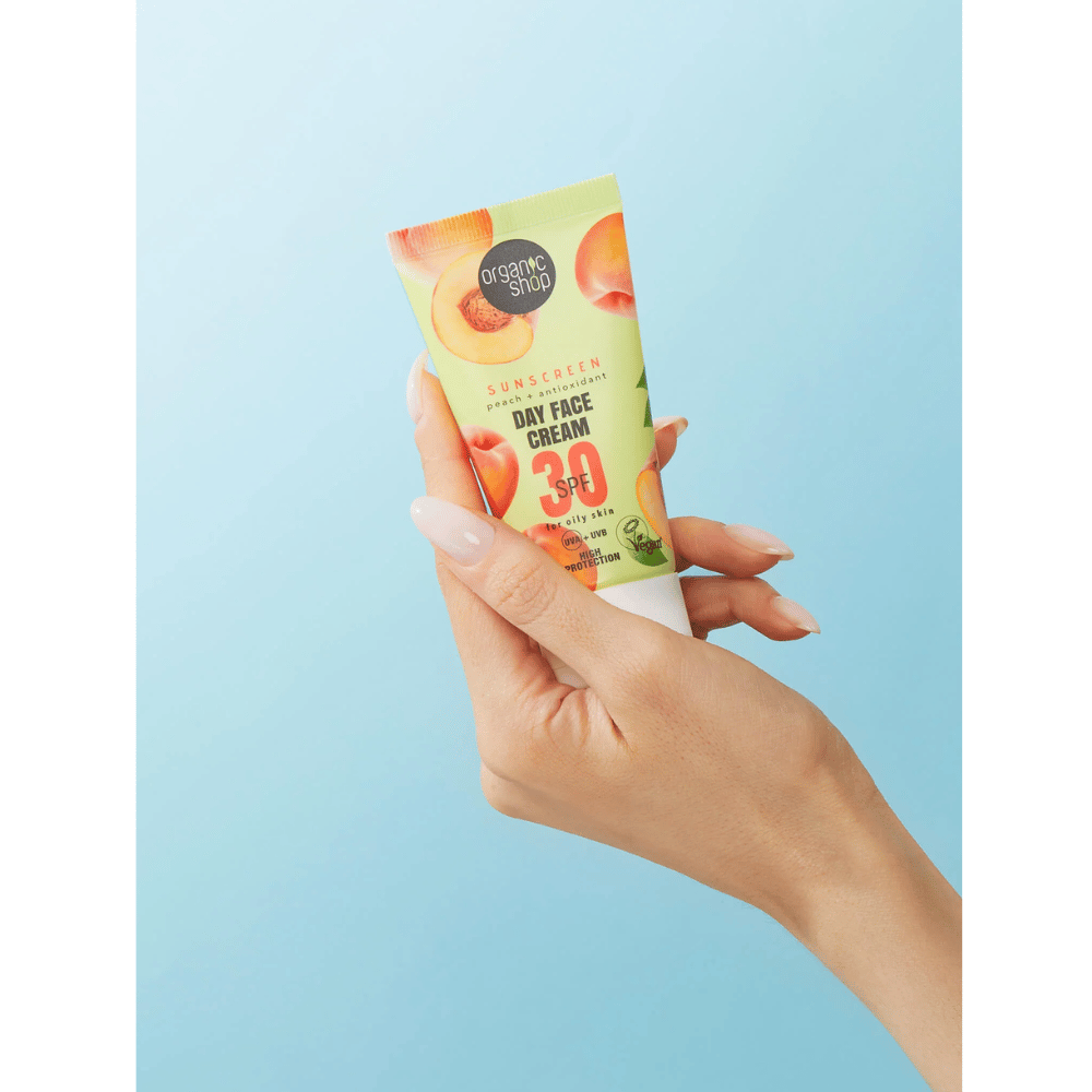 Organic Shop Day Face Cream 30 SPF Oily skin 50ml- Lillys Pharmacy and Health Store