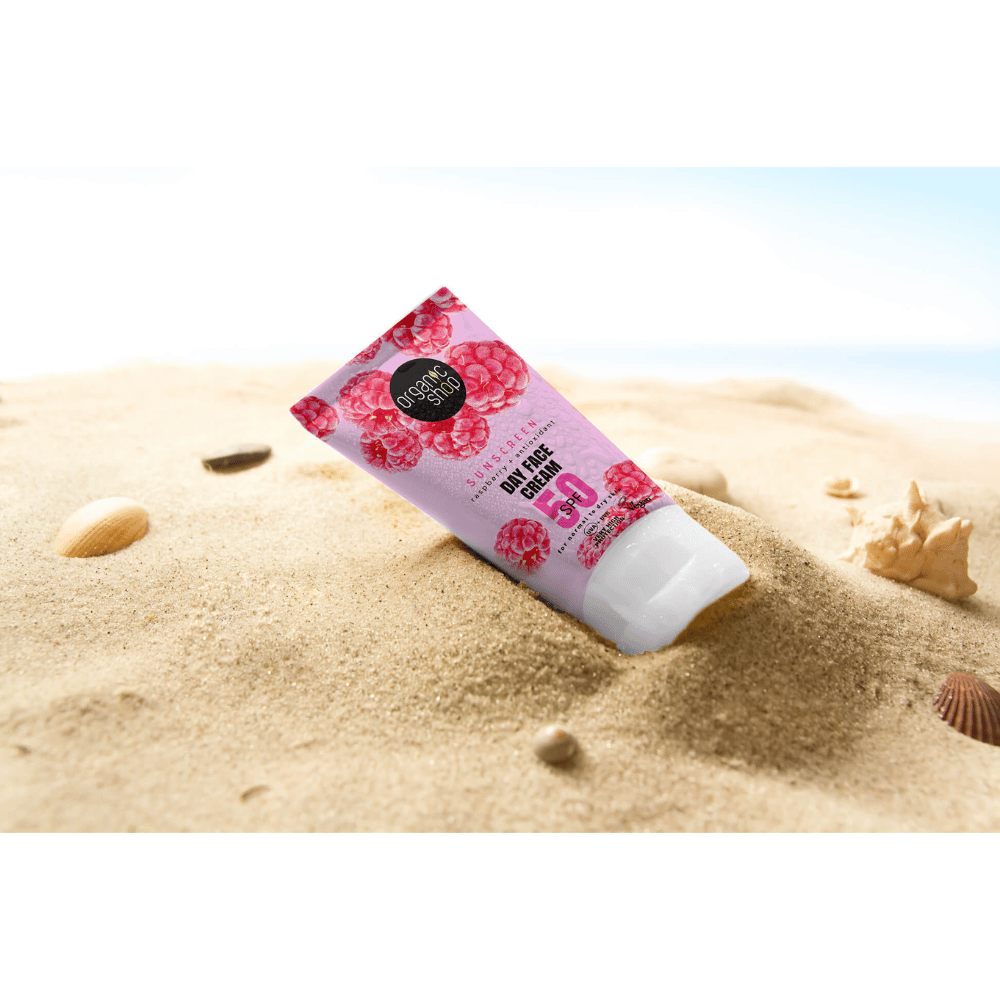 Organic Shop Day Face Cream 50 SPF Normal to Dry skin 50ml- Lillys Pharmacy and Health Store