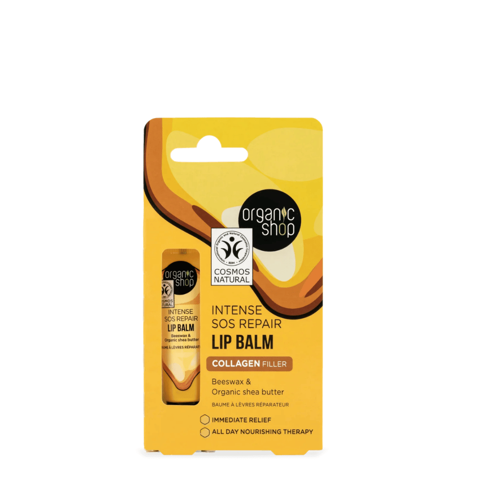 Organic Shop ORG SOS Repair Lip Balm Beeswax & Shea Butter 10ml- Lillys Pharmacy and Health Store