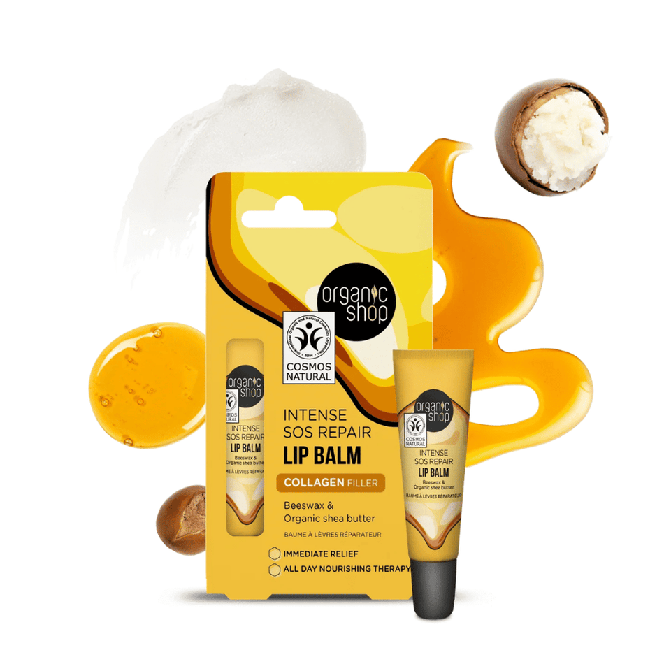 Organic Shop ORG SOS Repair Lip Balm Beeswax & Shea Butter 10ml- Lillys Pharmacy and Health Store