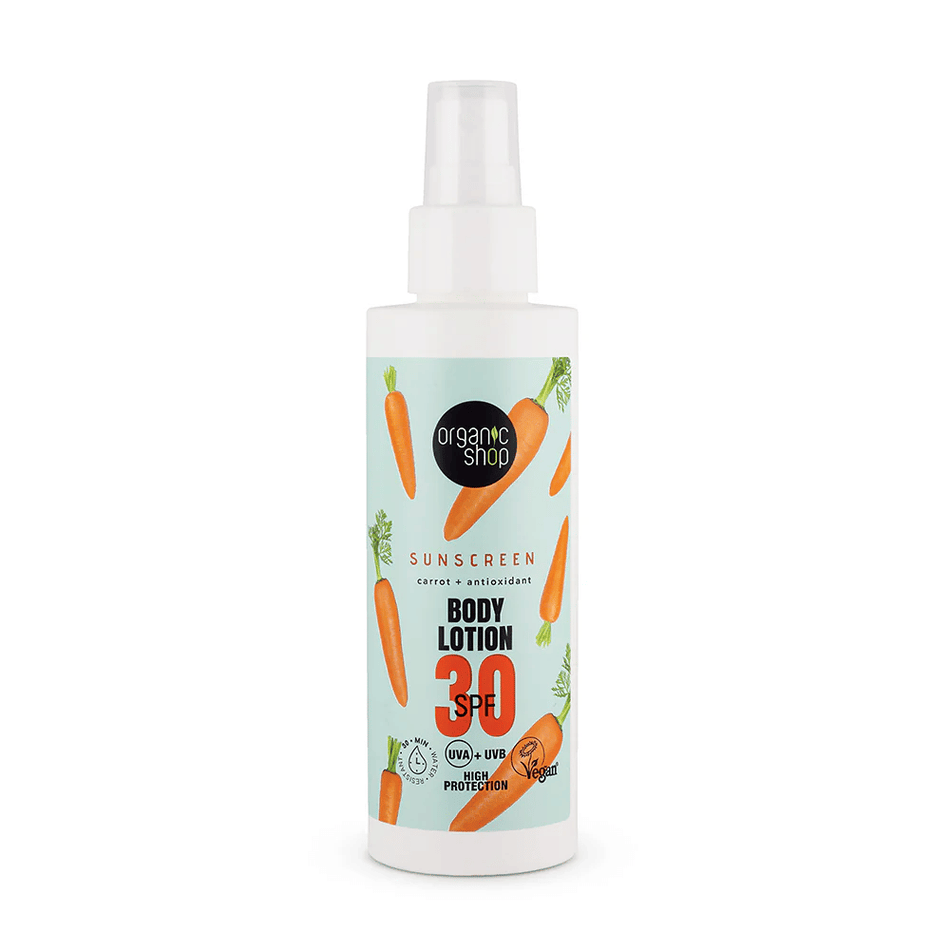 Organic Shop ORG Sunscreen Body Lotion 30 SPF 150ml- Lillys Pharmacy and Health Store