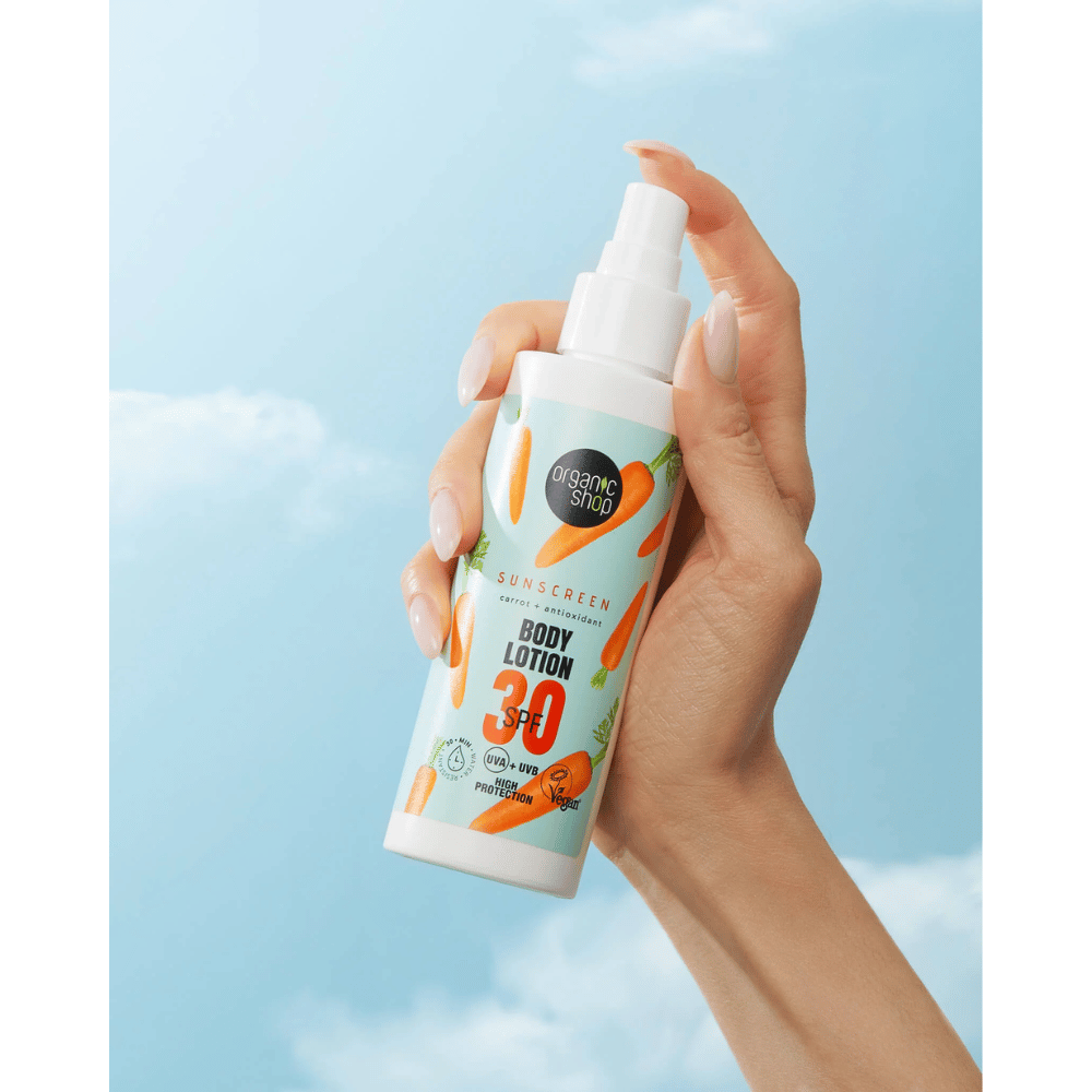Organic Shop ORG Sunscreen Body Lotion 30 SPF 150ml- Lillys Pharmacy and Health Store
