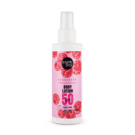 Organic Shop ORG Sunscreen Body Lotion 50 SPF 150ml- Lillys Pharmacy and Health Store