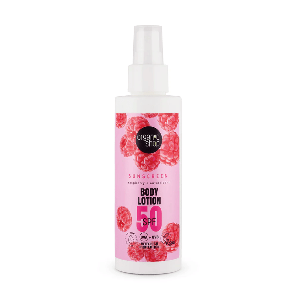 Organic Shop ORG Sunscreen Body Lotion 50 SPF 150ml- Lillys Pharmacy and Health Store