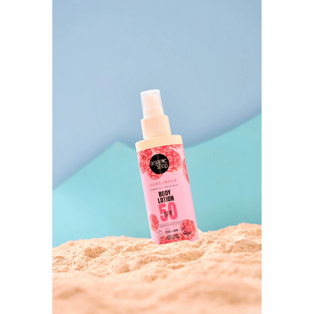 Organic Shop ORG Sunscreen Body Lotion 50 SPF 150ml- Lillys Pharmacy and Health Store
