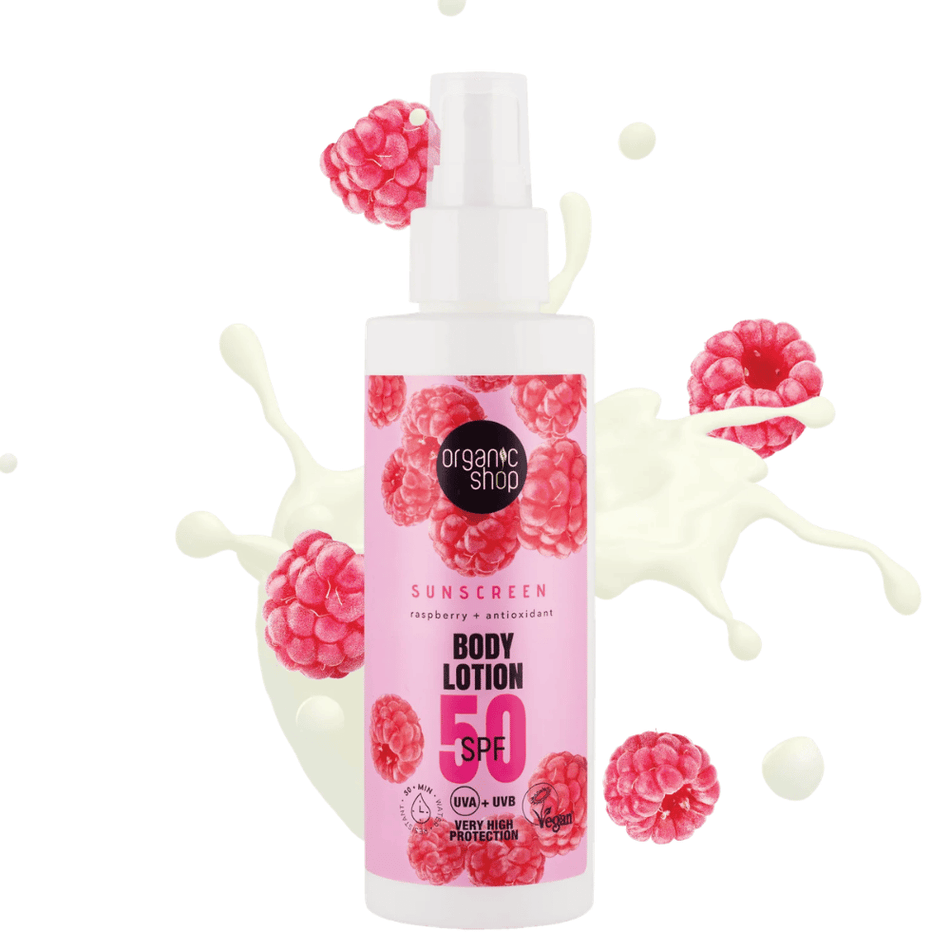 Organic Shop ORG Sunscreen Body Lotion 50 SPF 150ml- Lillys Pharmacy and Health Store