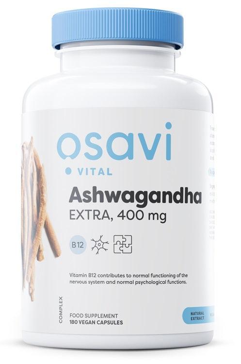 Osavi Ashwagandha Extra, 400mg 180 vegan caps- Lillys Pharmacy and Health Store
