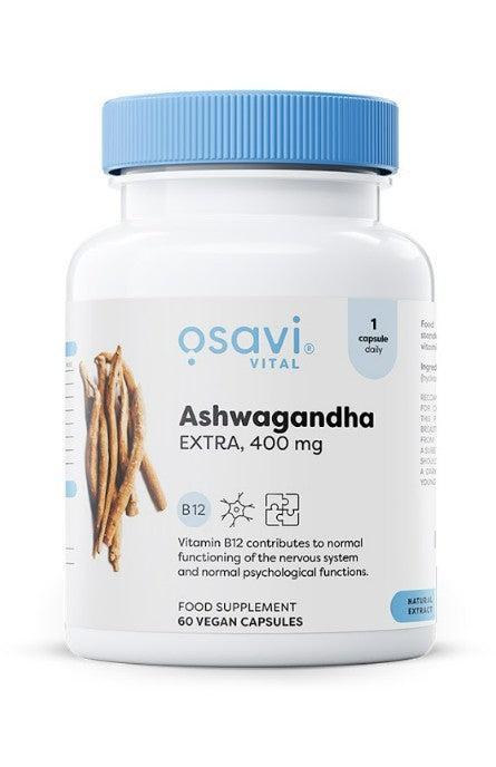 Osavi Ashwagandha Extra, 400mg 60 vegan caps- Lillys Pharmacy and Health Store