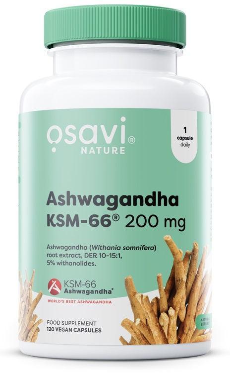 Osavi Ashwagandha KSM66, 200mg 120 vegan caps- Lillys Pharmacy and Health Store