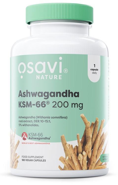 Osavi Ashwagandha KSM66, 200mg 180 vegan caps- Lillys Pharmacy and Health Store