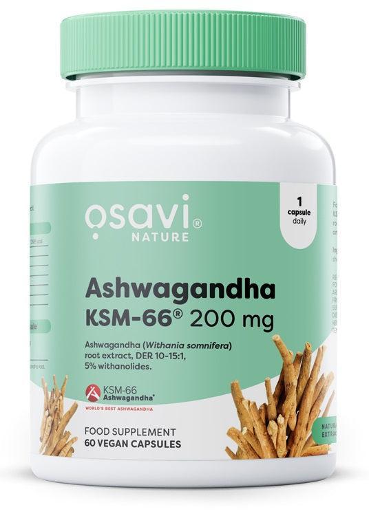 Osavi Ashwagandha KSM66, 200mg 60 vegan caps- Lillys Pharmacy and Health Store