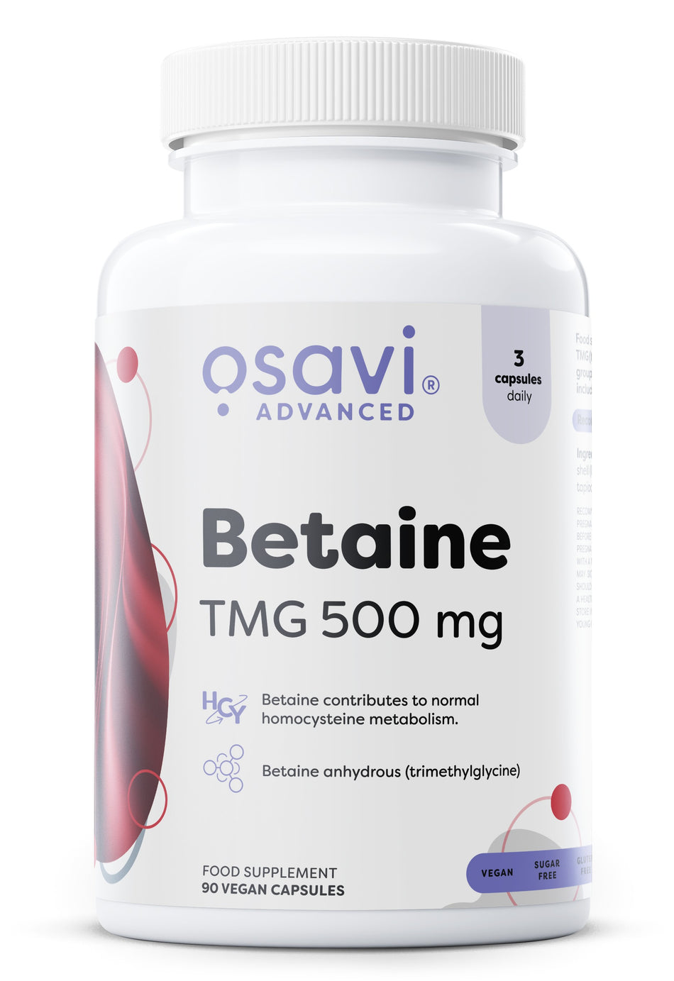 Osavi Betaine, TMG 500mg - 90 vegan caps