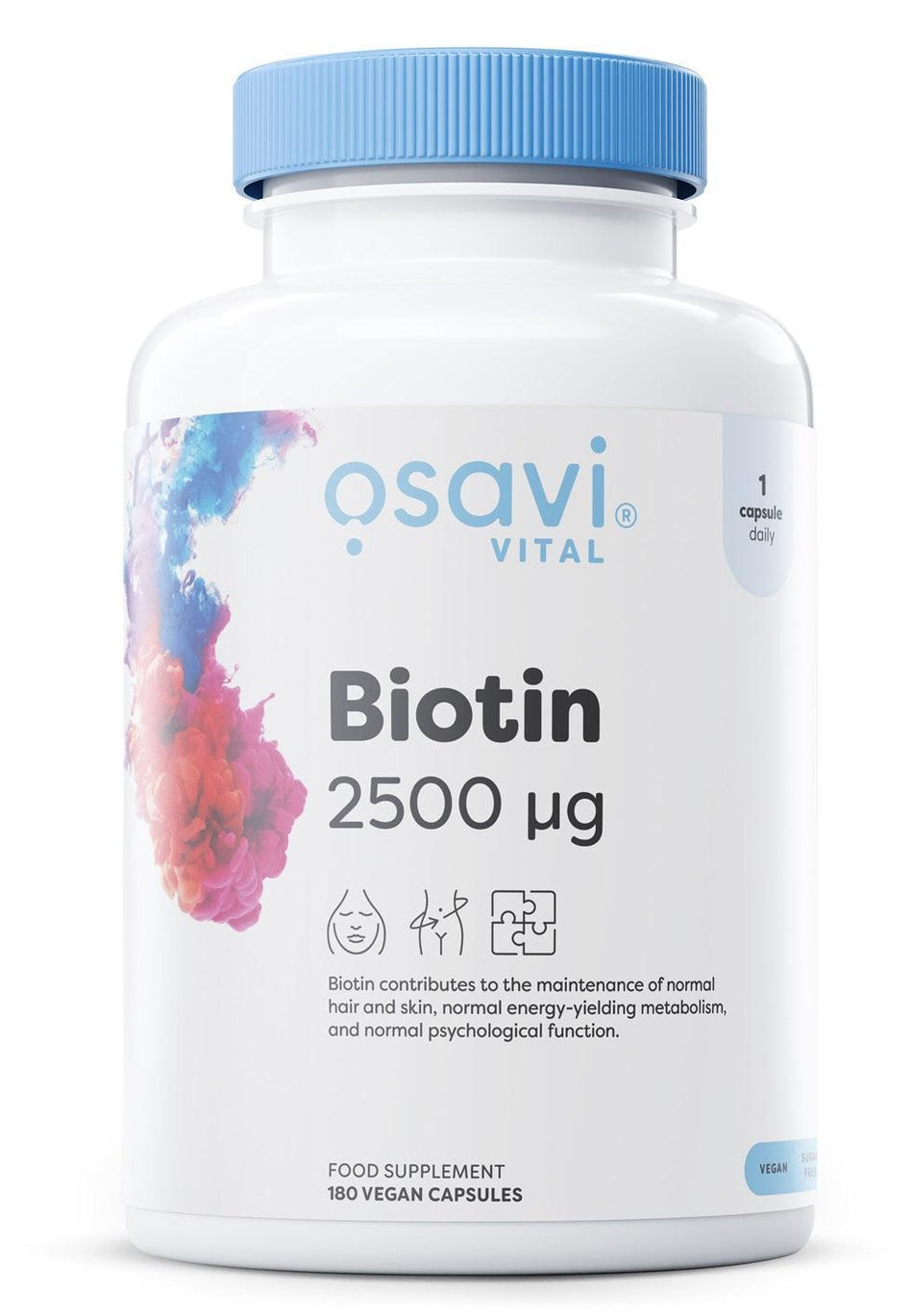 Osavi Biotin, 2500mcg 180 vegan caps- Lillys Pharmacy and Health Store