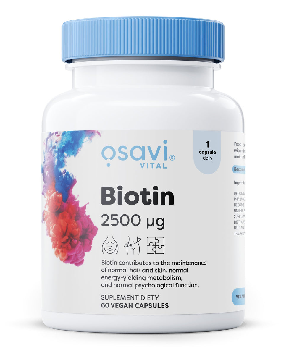 Osavi Biotin, 2500mcg 60 vegan caps- Lillys Pharmacy and Health Store