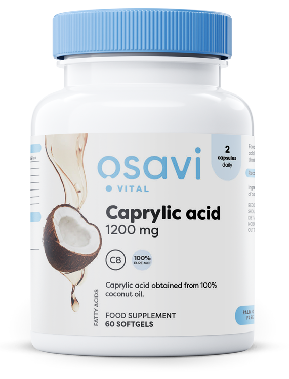 Osavi Caprylic Acid, 1200mg 60 softgels- Lillys Pharmacy and Health Store